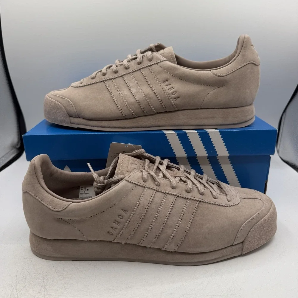 Adidas Oyster Holdings Vintage Samoa Pigskin Shoes Mens Sz 10.5 Pantone B27735